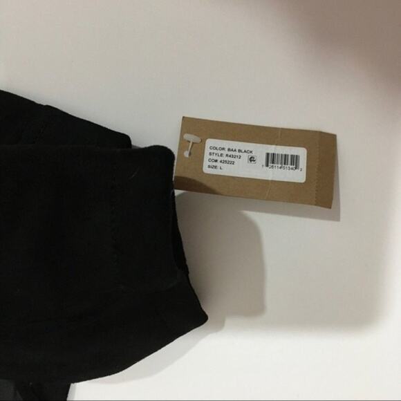 NWT Rachel Rachel Roy Fringe Vegan Suede Jacket - Black - Large - Picture 9 of 12